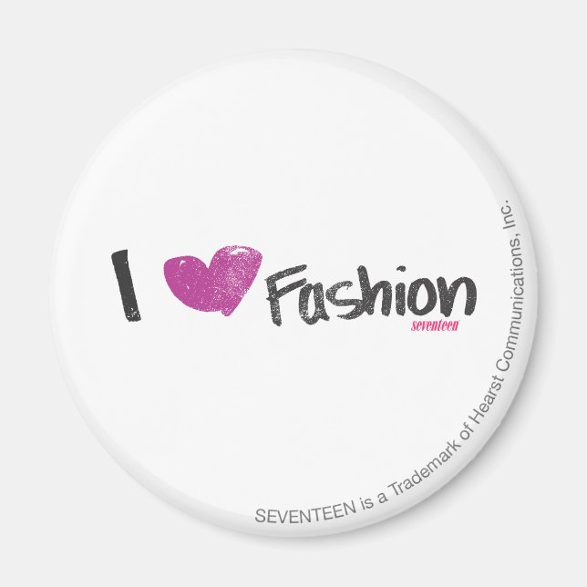Aimant I Heart Fashion Aqua (Devant)