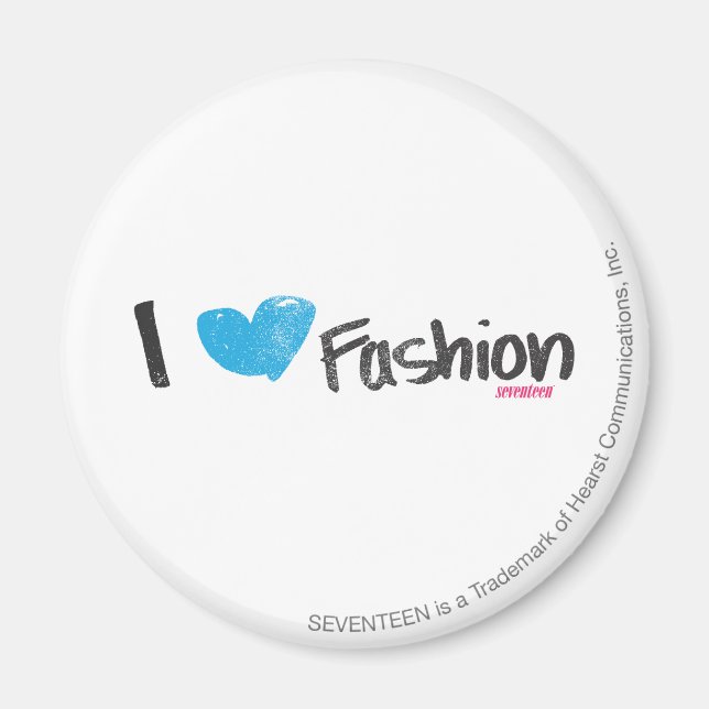 Aimant I Heart Fashion Jaune (Devant)