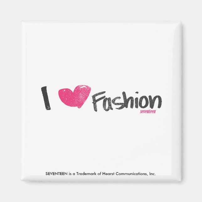 Aimant I Heart Fashion Magenta (Devant)