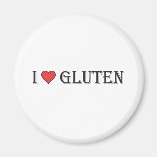 Aimant I Heart Gluten - Arrière - plan clair