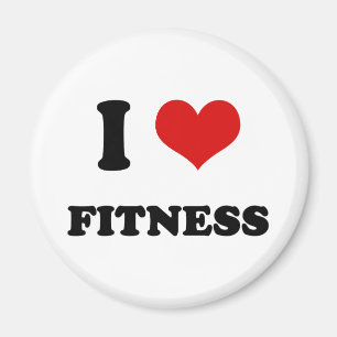 Aimant I Heart I Love Fitness