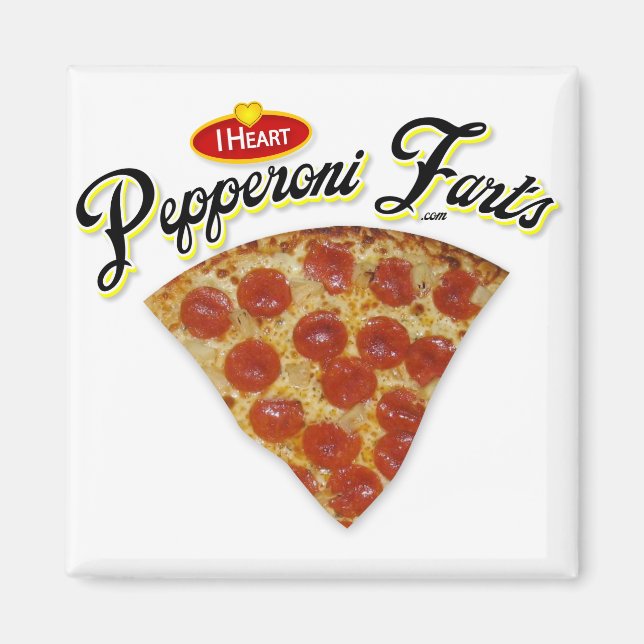 Aimant I Heart Pepperoni Farts (Devant)