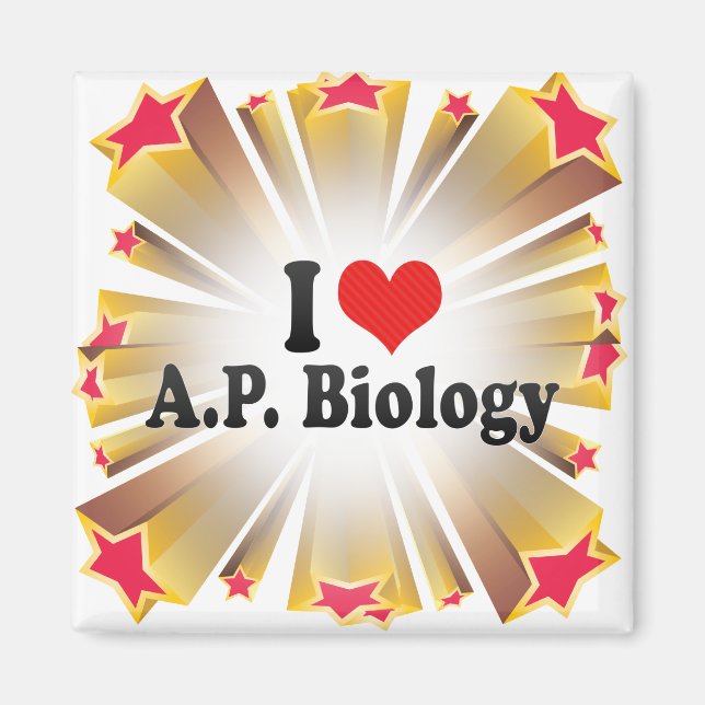 Aimant I Love A.P. Biology (Devant)