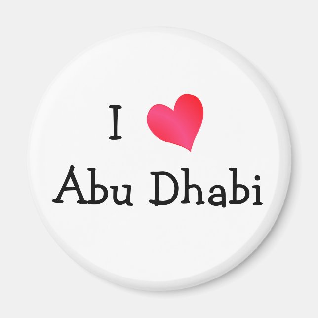 Aimant I Love Abu Dhabi (Devant)