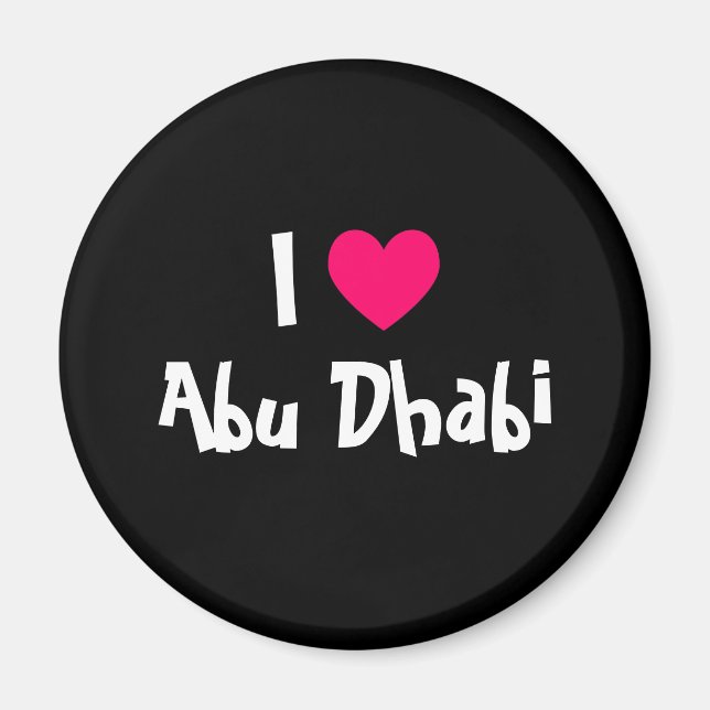 Aimant I Love Abu Dhabi (Devant)