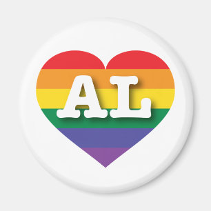 Aimant I love Alabama - Gay Pride