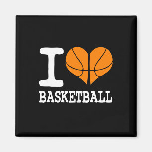 Aimant I Love Basketball Ball Sports Athlétisme Lover Cad