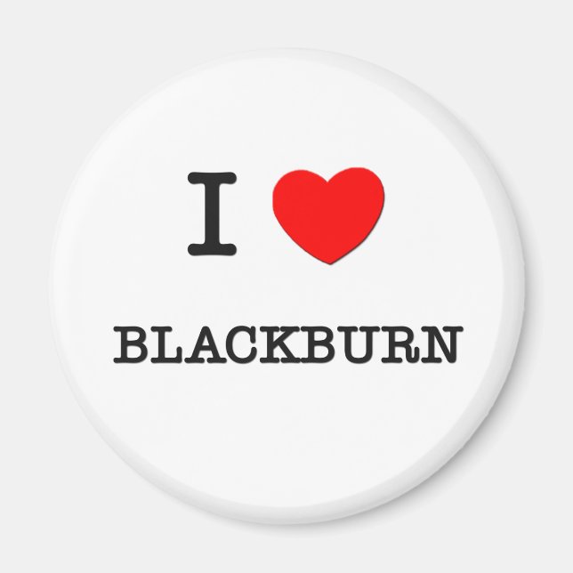 Aimant I Love Blackburn (Devant)
