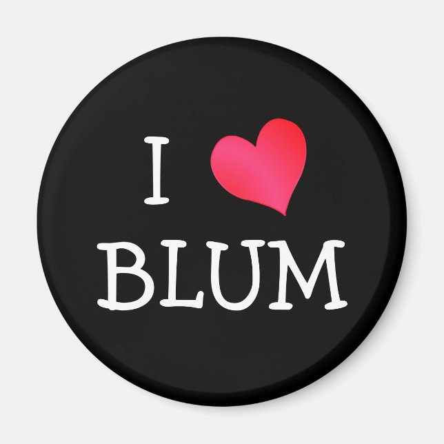 Aimant I Love Blum (Devant)