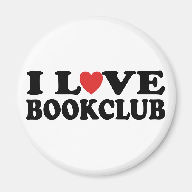 Aimant I Love Bookclub (Devant)