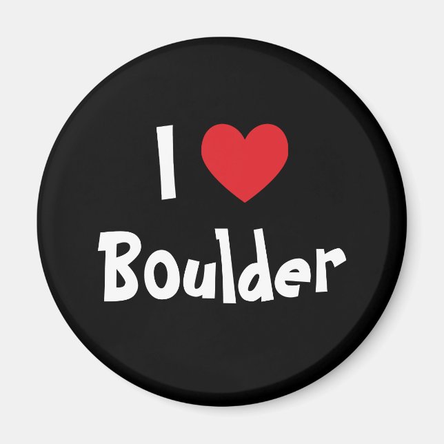 Aimant I Love Boulder (Devant)