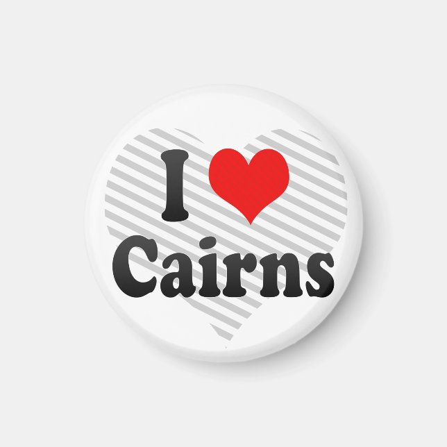 Aimant I Love Cairns, Australie (Devant)