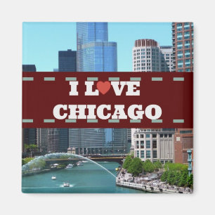 Aimant I Love Chicago City