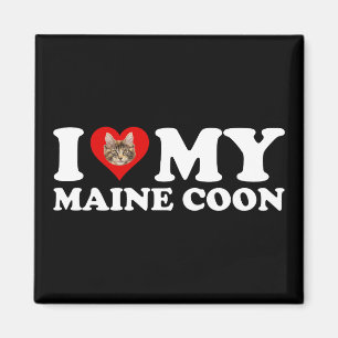 Aimant I Love (Coeur) My Maine Coon