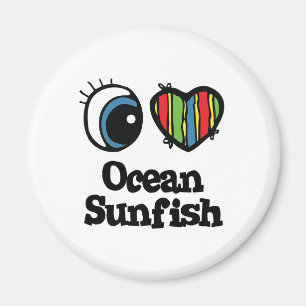 Aimant I Love (Coeur) Ocean Sunfish