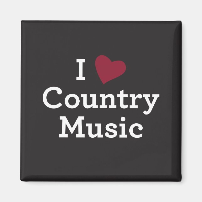 Aimant I Love Country Music (Devant)