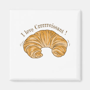 AIMANT I LOVE CROISSANT, CROISSANT BISCUIT FOOD