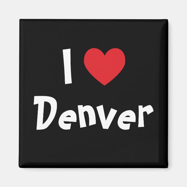 Aimant I Love Denver (Devant)