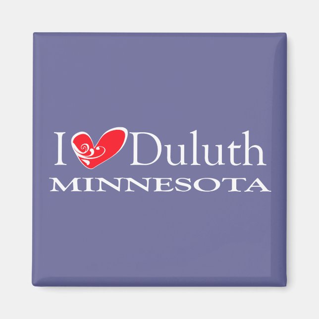 Aimant I Love Duluth Minnesota (Devant)
