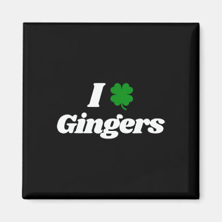 Aimant I Love Gingers Clover Shamrock St. Patrick's Day R