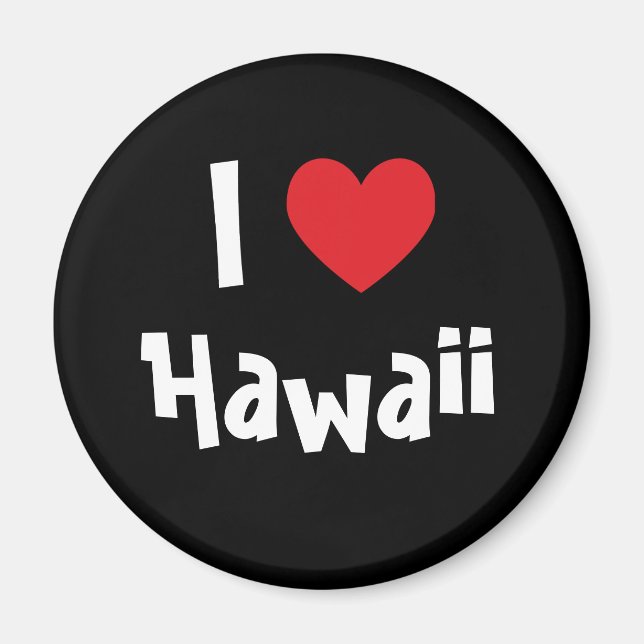 Aimant I Love Hawaii (Devant)