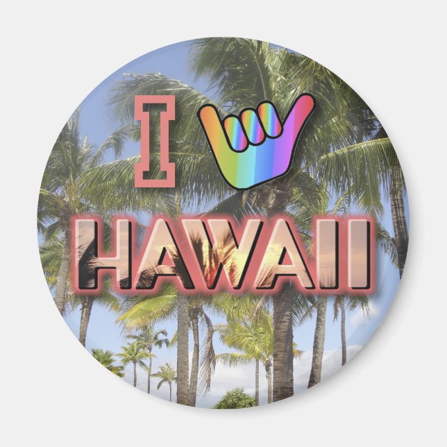 Aimant I Love Hawaii (Devant)