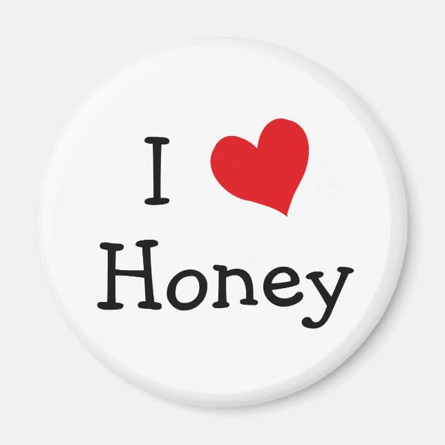 Aimant I Love Honey (Devant)
