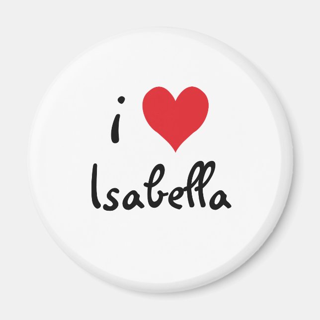 Aimant I Love Isabella (Devant)