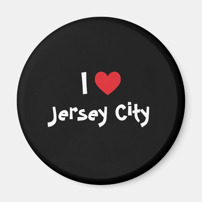 Aimant I Love Jersey City (Devant)