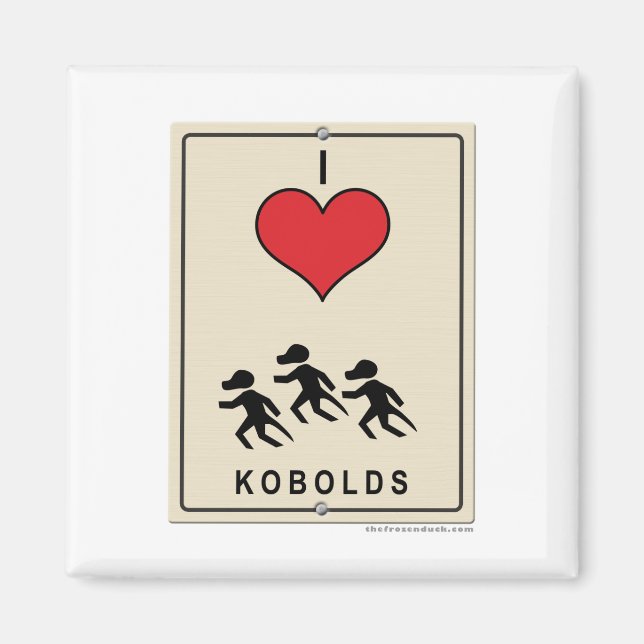 Aimant I Love Kobolds (Devant)