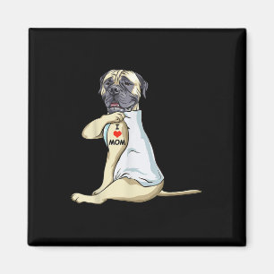 Aimant I Love Maman Tattoo Français Mastiff Maman Amoureu