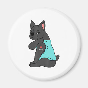 Aimant I Love Maman Tattoo French Bulldog Funny Mors Day