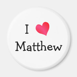 Aimant I Love Matthew