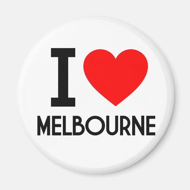 Aimant I Love Melbourne (Devant)