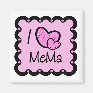 Aimant I Love Mema mure T-shirt