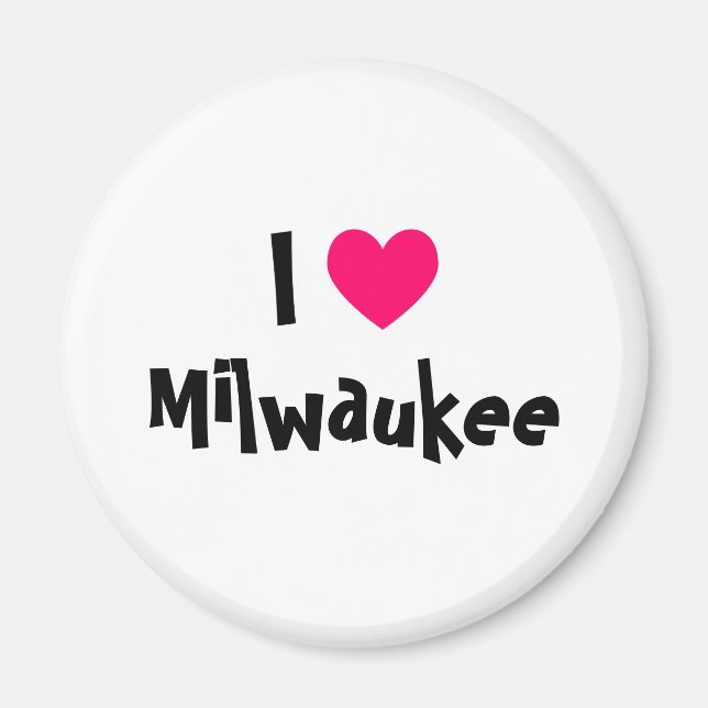 Aimant I Love Milwaukee (Devant)