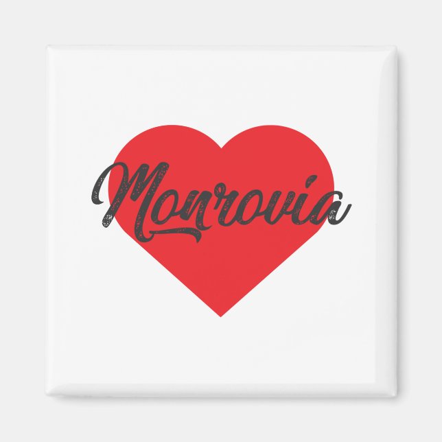 Aimant I Love Monrovia - Liberia (Devant)
