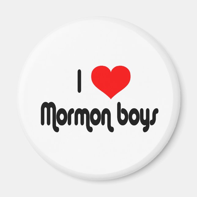 Aimant I Love Mormon Boys (Devant)