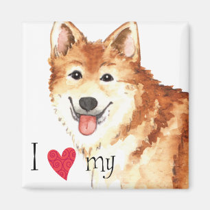 Aimant I Love my Icelandic Sheepdog
