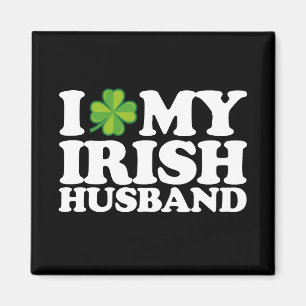 Aimant I Love My Irish Husband Couple St Patrick's Day