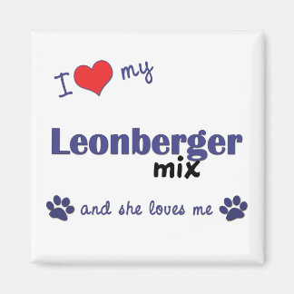 Aimant I Love My Leonberger Mix (Female Dog)