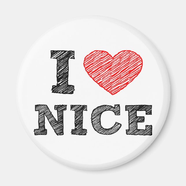 Aimant I Love Nice (Devant)