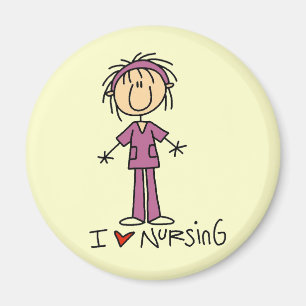 Aimant I Love Nursing T-shirts and Gifts