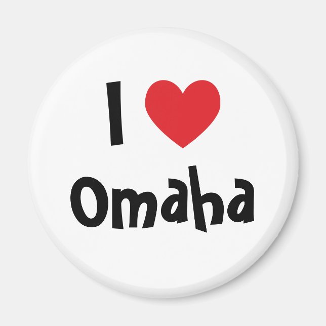 Aimant I Love Omaha (Devant)