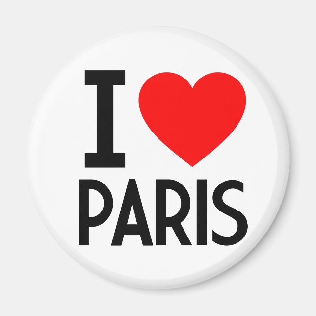 Aimant I Love Paris (Devant)