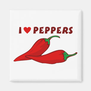 Aimant I Love Peppers