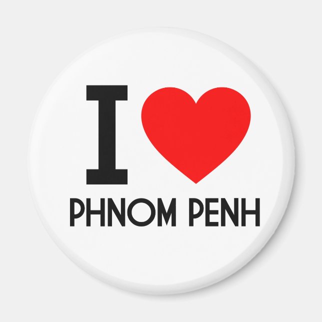 Aimant I Love Phnom Penh (Devant)