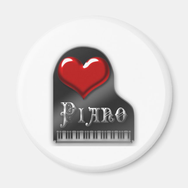 Aimant I Love Piano (Devant)