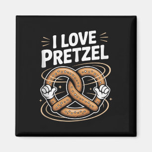 Aimant I Love Pretzel Fun Foodie Delight Débardeur