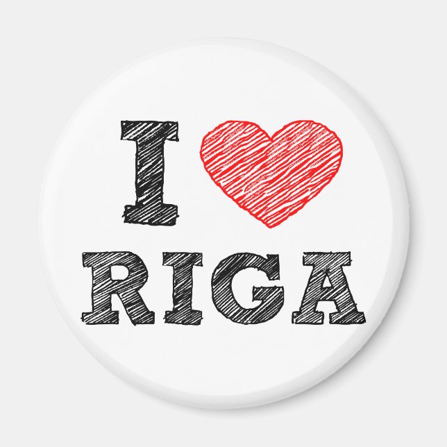 Aimant I Love Riga (Devant)